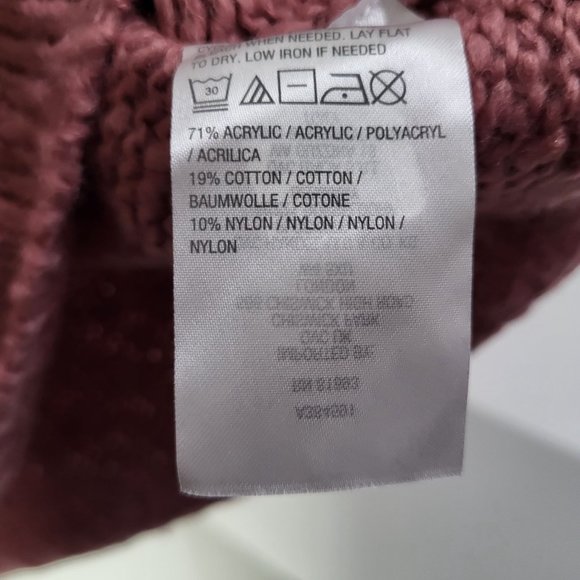 All Worthy Hunter McGrady Women's Oversized Sweater Pink SZ 1X Plus Size - Picture 6 of 10